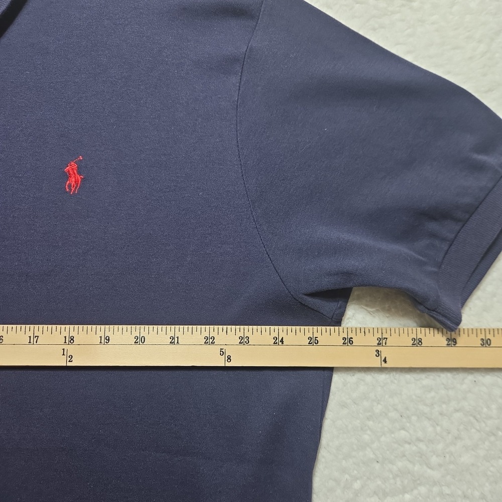 Vintage‎ 90s Polo Ralph Lauren Polo Shirt Mens XL Blue Short Sleeve Soft Cotton - Picture 3 of 6